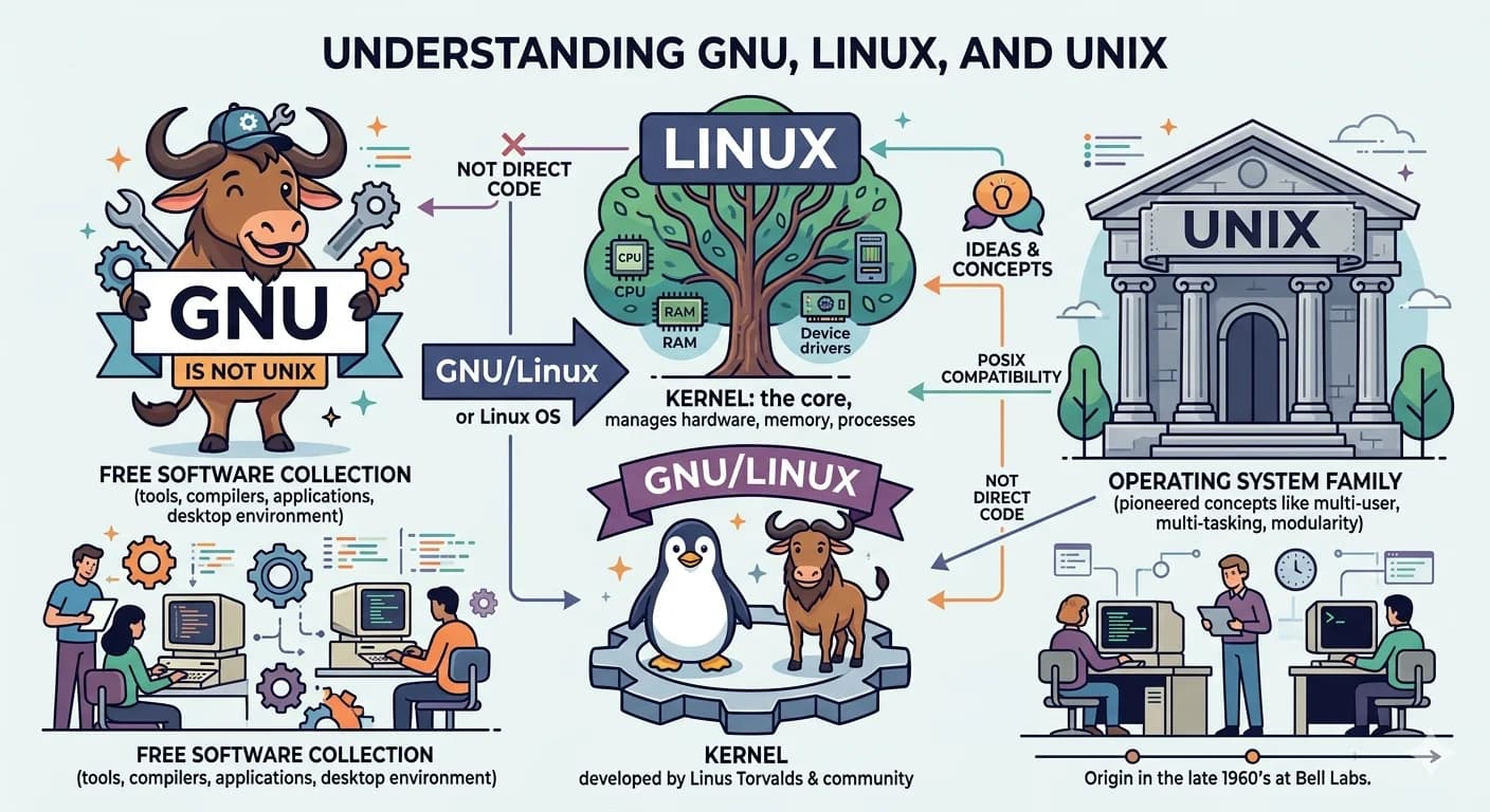Ին՞չ է GNU/Linux-ը։Ի՞նչ է Unix-ը։ Ի՞նչ է GNU-ն