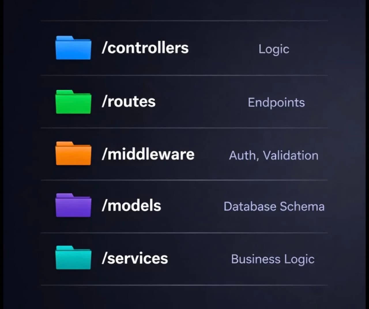 My Express.js Folder Structure